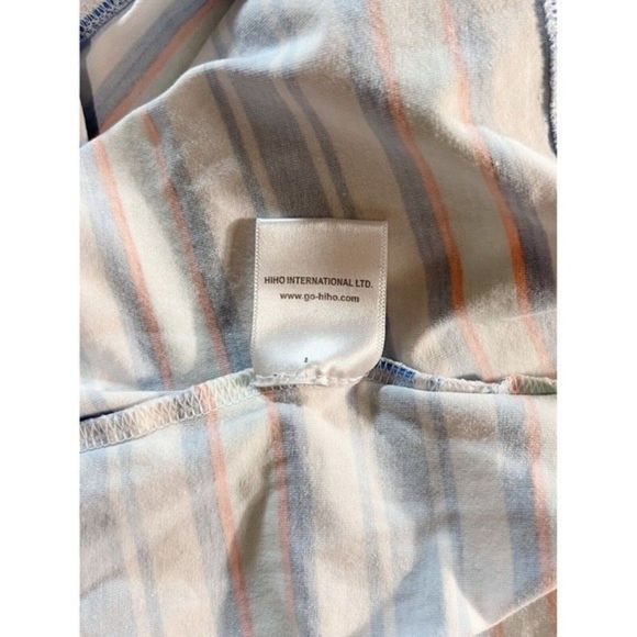 HiHo Striped Print Rope Tie Cotton/Spandex Dress Med Sailing Outfit Short Sleeve - Picture 10 of 10